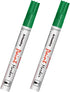 Green Paint Pens Permanent Markers - 2 Pack Paint Markers for Metal, Rubber,Wood, Rocks, Canvas, Plastic, Dark Surface, Craft Art Supplies, Medium...