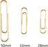 600 Paper Clips,Office Gold Paper Clips Assorted Sizes(Small,Medium and Jumbo) 28 mm,33mm,50 mm...