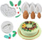 3Pcs/Set Christmas Holly Leaf & Pinecone Fondant Mold, Christmas Holly Berry Mistletoe Pine Cone Silicone Cake Cupcake Decorating Mold, Chocolate ...