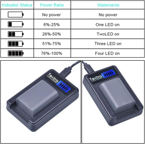 2-Pack NB-2L NB-2LH Battery + Rapid LCD Display USB Charger for Canon PowerShot G7 G9 S30 S40 S45 S50 S60 S70 S80 DC410 DC420 VIXIA HF R10 HF R100...
