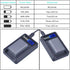 2-Pack NB-2L NB-2LH Battery + Rapid LCD Display USB Charger for Canon PowerShot G7 G9 S30 S40 S45 S50 S60 S70 S80 DC410 DC420 VIXIA HF R10 HF R100...