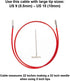 ChiaoGoo Twist Red Lace Cable Large 22-Inch (55cm) Fits US 9, 10, 10.5, 11, 13, 15 Interchangeable Knitting Needle Tips, Includes Tightening Key, ...