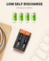 Kruta NiMH Rechargeable AA Batteries, 1.2V 800mAh Rechargeable AA Solar Batteries for Outdoor Solar Lights and Household Devices, Pre-Charged (AA ...
