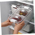 1pc Double Storage Basket Plastic Drawer Plastic Storage Bins Clear Organizer Box Over The Sink Colander Strainer Basket Fridge Pull Out Bin Veggi...