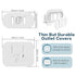 20Pcs Outlet Covers Baby Proofing Adhesive Baby Safety Plug Covers for Electrical Outlets Sliding-Lock Child Proof Outlet Cover Wall Socket Covers...