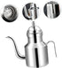 Stainless Steel Oil Pot Syrup Dispenser Tea Kettles Metal Oil Kettle Sauce Oil Mesh Strainer Pouring Kettle Grease Can Frying Oil Filter Soy Olive...