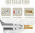25PCS 1/4" Male NPT Industrial Air Plug 300PSI, Pneumatic Plugs Quick Connect Air Fitting...