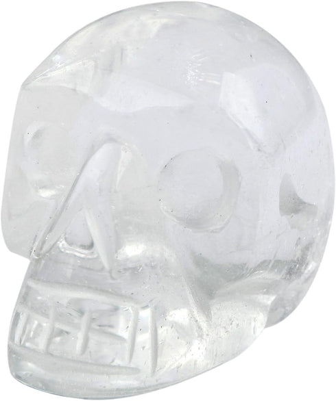 mookaitedecor 1 Inch Rock Quartz Crystal Skull Sculpture Set of 5, Hand Carved Gemstone Statue Figurine Collectible Healing Reiki...