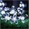 SEMILITS Outdoor Solar String Lights 50LED Flower Shaped Solar Fairy Lights for Christmas Garden Decoration White...