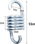 Markeny 2PCS Hammock Spring, Hardened Galvanized Steel Extension Spring Coil 500lb Support for Hanging Hammock Chairs...