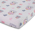 EVERYDAY KIDS Baby Girl Fitted Crib Sheet Sweet Owls, 100% Soft Breathable Microfiber Baby Sheet, Fits Standard Size Crib Mattress 28in x 52in, Nu...