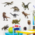 Kiddle 3D Watercolour Dinosaur Kids Wall Stickers, Peel and Stick Removable Wall Decals for Kids Nursery Bedroom Living Room...