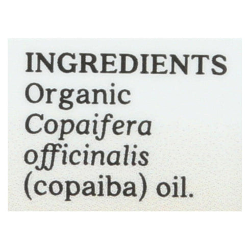 Aura Cacia Certified Organic Pure Copaiba Essential Oil | 0.25 fl. oz. | Copaifera officinalis...