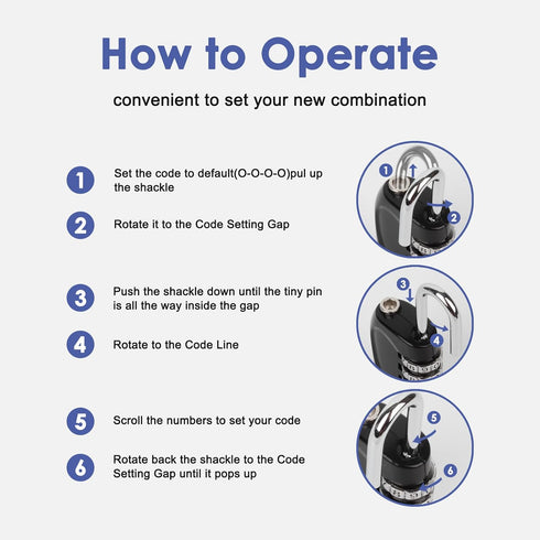 4 Digit Combination Lock Outdoor Padlock for School Gym Locker Outdoor Waterproof Padlock for School Gym Locker, Storage Unit,Garages, Sports Lock...