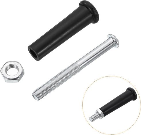 uxcell 1pcs Clamping Handles Screw Knobs Handle M10x15mm Threaded Plastic Metal Revolving Handle Grip...