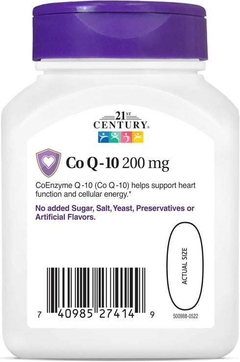 21st Century Co Q10 200 mg Softgels, 90 Count...