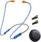 Ear Plugs Bluetooth Headphones for Work, Neckband Wireless Earbuds, Noise Reduction in-Ear Earphones with Mic and Controls, Waterproof Earbuds wit...
