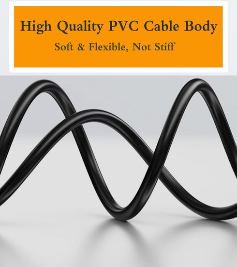 TV Power Cable Cord for Samsung 24" 32" 40" 43" 48" 49" 50" 55" 60" 65" 75" Inch LCD HD Smart 4K Curved TV UN55RU8000FXZA UN65RU7100FXZA UN43NU690...