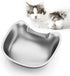 Stainless Steel Cat Bowls: Suitable for Automatic Pet Feeder Cat Whisker Fatigue Relief Friendly Shape and Easy to Clean...