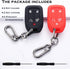 TANDRIVE 2PCS Silicone Smart Key Fob Case Cover For 2023 2022 2021 2020 2019 Chevy Silverado And GMC Sierra 1500 2500HD 3500HD, Remote Protector A...