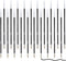 20 Pieces Ballpoint Pen Refills Black Ink 1.0mm Medium Point Smooth Writing Pen Refills Replacement Gel Ink Refills for Retractable Ballpoint Pen ...
