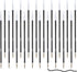 20 Pieces Ballpoint Pen Refills Black Ink 1.0mm Medium Point Smooth Writing Pen Refills Replacement Gel Ink Refills for Retractable Ballpoint Pen ...