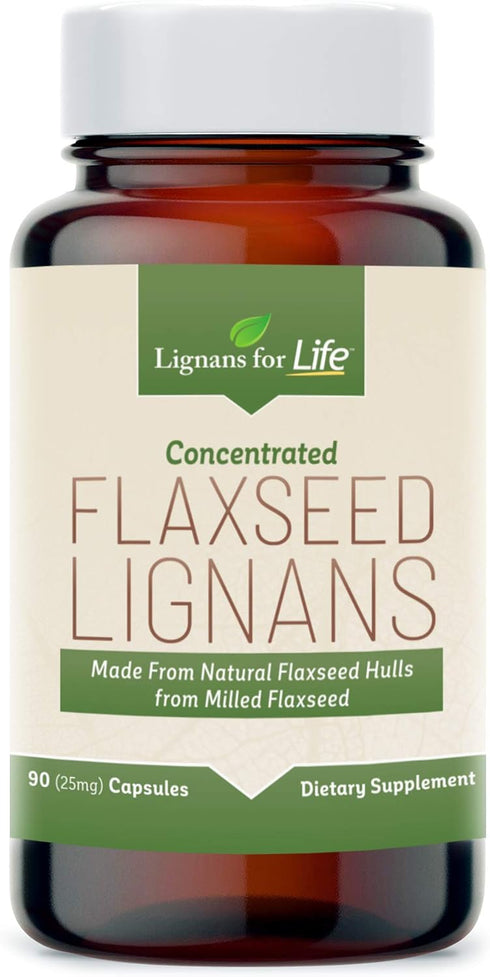 Lignans For Life Flaxseed Lignans for Dogs + SDG Lignans from Flaxseed Hulls, 25mg - 90 Capsules - Nutritional Flax Seed Capsules, Flaxseed Lignan...
