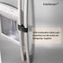 Fridge Freezer Refrigerator Cabinet Lock Latch, (2 Packs) Adjustable French Door Guard for Toddlers Children Kids Special Needs, No Drill No Screw...