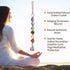 7 Chakra Gemstones Healing Feng Shui Crystals Window Car Decorations Hanging Ornament Dowsing Pendulum Good Luck Home Decoration for Reiki Yoga Me...