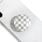 Trendy Checkerboard Phone Grip - Sleek, Expandable, Collapsible - Non-Slip, Durable, Universal Fit - Ideal for Style-Conscious Users (White)...