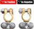 Tnisesm 1Pair Battery Terminal Set with Anti-corrosion Washers, Positive Negative Battery Terminals Connectors Clamps for Boat Yacht Camper Truck ...