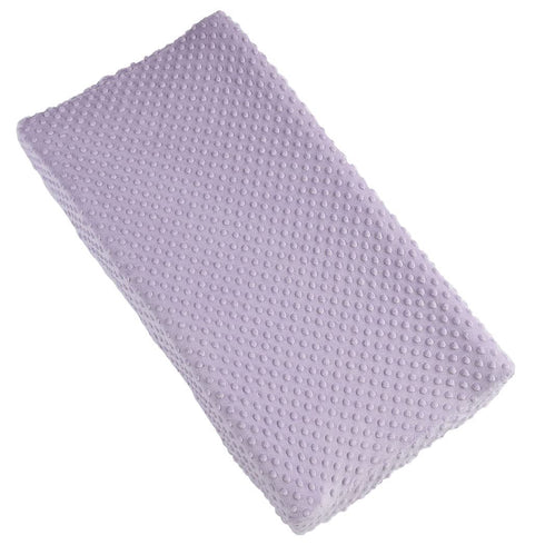 Solid Changing Table Pad Cover Cradle Sheet, Fits 32"/34''x16" Contoured Diaper Changing Pad, Ultra Soft Cozy Minky Dots Plush Changing Table Cove...