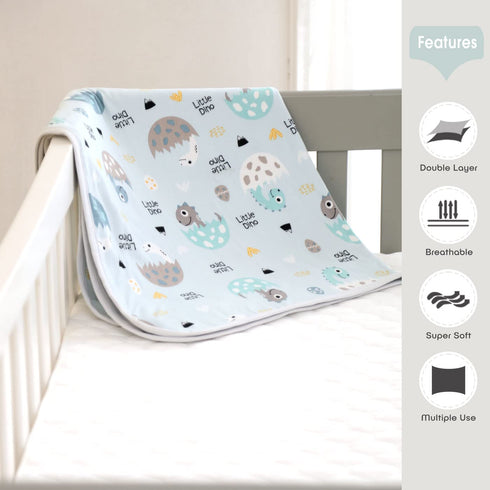 GRSSDER Baby Blankets Super Soft Jersey Knit Swaddle Blanket for Baby Girls and Boys, Double Layer Receiving Blankets 34 x 44 Inches Extra Large f...