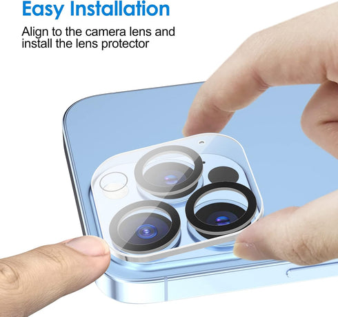 JETech Camera Lens Protector for iPhone 13 Pro Max 6.7-Inch and iPhone 13 Pro 6.1-Inch, 9H Tempered Glass, HD Clear, Anti-Scratch, Case Friendly, ...