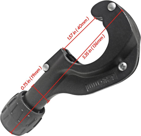 Tubing Cutter 1/8 Inch to 1-3/8 Inch with Extra Blade for Copper, Brass, Aluminum, PVC, Thin Stainless Steel Tube...