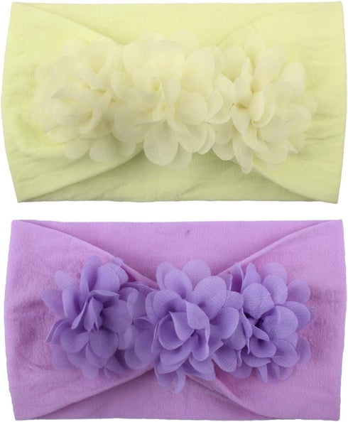 WZT Stretchy Knot Nylon Baby Headbands For Newborn Baby Girls Infant Toddlers Kids Bows Child Hair Accessories...