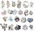 Chenkou Craft Random 20pcs Wholesale Lots Mix Alloy Resin Rhinestone Flowers Pendants Charms Beads Bracelet Necklace Jewelry Findings...