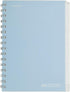 TWONE Small Spiral Notebook, 5.5"x8.25", 160 Ruled Pages, Waterproof Frosted PP Cover, Blue, Ideal for School, Office, and Personal Use...