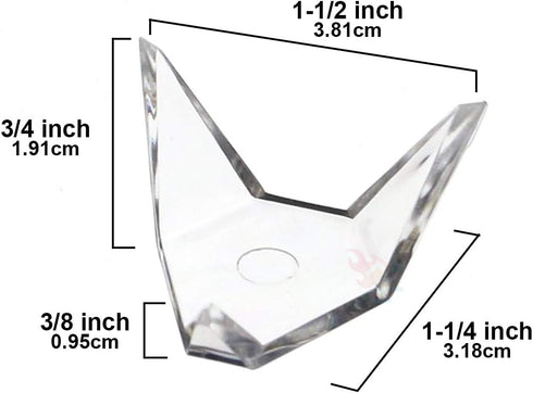OnFireGuy 1.25 inch Triangle Display Stands for Minerals Fossils Geodes, Pack of 12...