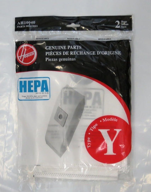 Hoover WindTunnel Y HEPA Pleated Vacuum Filter Bags 6 Pack AH10040 902419001...