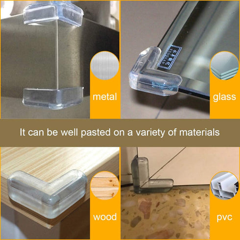 Clear Corner Guards(12 Pack),Table Corner Protectors,Clear Edge Safety Bumpers,High Resistant Adhesive Gel,Corner Protector for Baby,Kids,Furnitur...