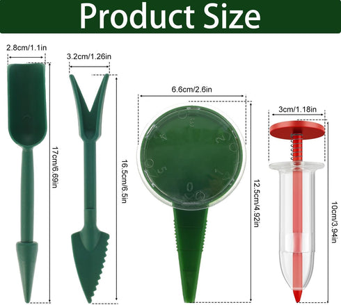 Mini Seed Planter Tool,New Mini Seed Spreader, Set of 6 Hand Held Garden Plant Seeds Planter, Adjustable Hand Sowing Seeder with 5 Dial Settings, ...