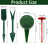 Mini Seed Planter Tool,New Mini Seed Spreader, Set of 6 Hand Held Garden Plant Seeds Planter, Adjustable Hand Sowing Seeder with 5 Dial Settings, ...