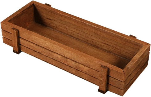 Mumusuki Wooden Succulent Planter Box Pot Holder Flower Home Garden Patio Lawn Rectangle Storage Box Indoor Outdoor...