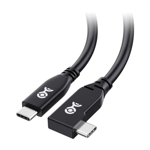 Cable Matters 40Gbps Right Angle USB 4 Cable 3.3 ft, Support 8K@60Hz Video, 240W Charging, USB4 Cable Right Angle/USB C Display Cable, Compatible ...