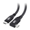 Cable Matters 40Gbps Right Angle USB 4 Cable 3.3 ft, Support 8K@60Hz Video, 240W Charging, USB4 Cable Right Angle/USB C Display Cable, Compatible ...
