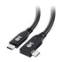 Cable Matters 40Gbps Right Angle USB 4 Cable 3.3 ft, Support 8K@60Hz Video, 240W Charging, USB4 Cable Right Angle/USB C Display Cable, Compatible ...