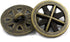 Bezelry 15 Pieces Asterisk Metal Antique Brass Color Metal Shank Buttons. 20mm (3/4 inch)...