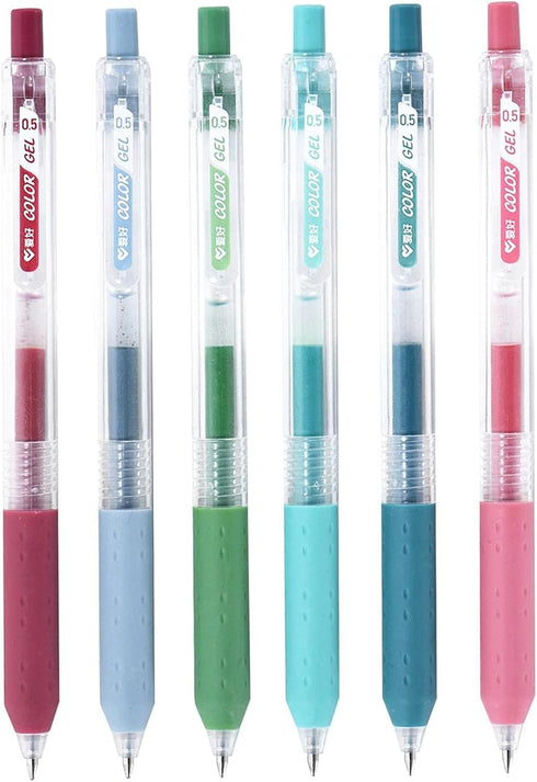 AIHAO Drawing Gel Ink Pens, Fine Point Gel Pens, 0.5mm, Morandi Colors, Journaling, Adult Coloring, Note Taking for School Office & Home...