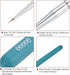 3pcs Detail Paint Brushes 3mm Pointed Tip 180mm Length Nylon Hair Miniature Painting Brush for Watercolor Oil Acrylic Painting(00000#), Blue...